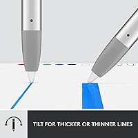 Vista 8 de Logitech Combo Touch iPad Pro de 11 pulgadas (1ª, 2ª, 3ª, 4ª generación - 2018, 2020, 2021, 2022) Funda de teclado Oxford Gris Crayón Lápiz digital