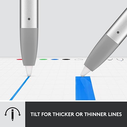 Miniatura 8 de Logitech Combo Touch iPad Pro de 11 pulgadas (1ª, 2ª, 3ª, 4ª generación - 2018, 2020, 2021, 2022) Funda de teclado Oxford Gris Crayón Lápiz digital