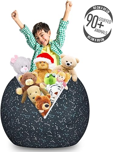 Miniatura 241 de Lunarable Silla de almacenamiento para adolescentes, coloridos patines de estilo retro, para actividades juveniles, para niñas y niños, divertido