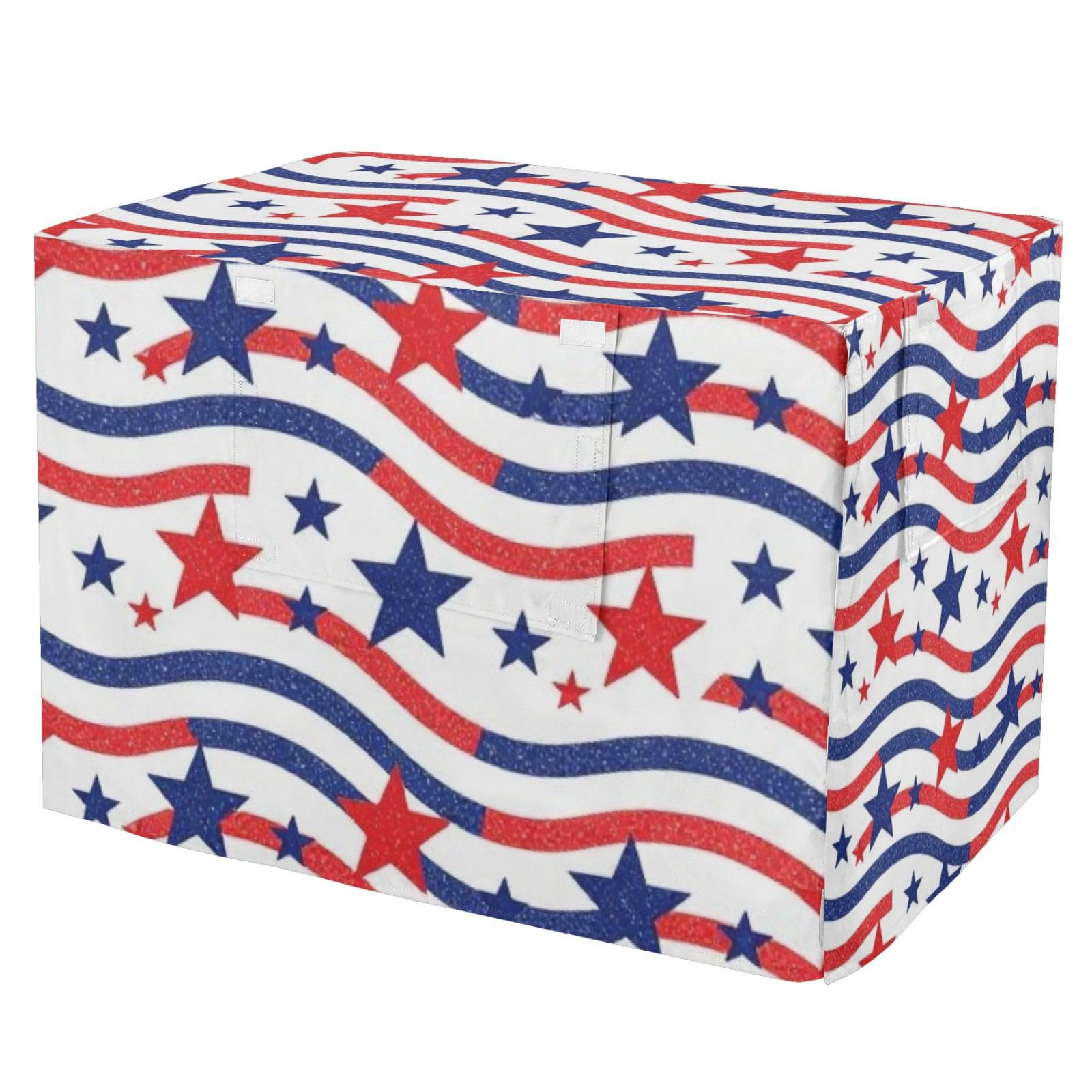 Housse de cage pour grand chien taille S M L XL drapeau américain