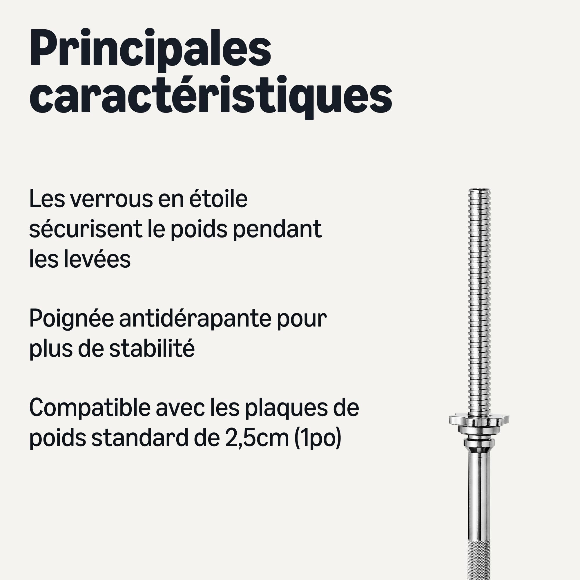 Amazon Basics Barre d'haltères