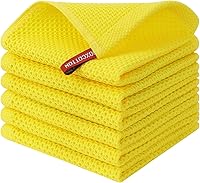 Vista 42 de Kitinjoy - Paños de cocina de 100 % algodón, tela de tejido gofrado, paño de limpieza ultrasuave, absorbente y de secado rápido.
