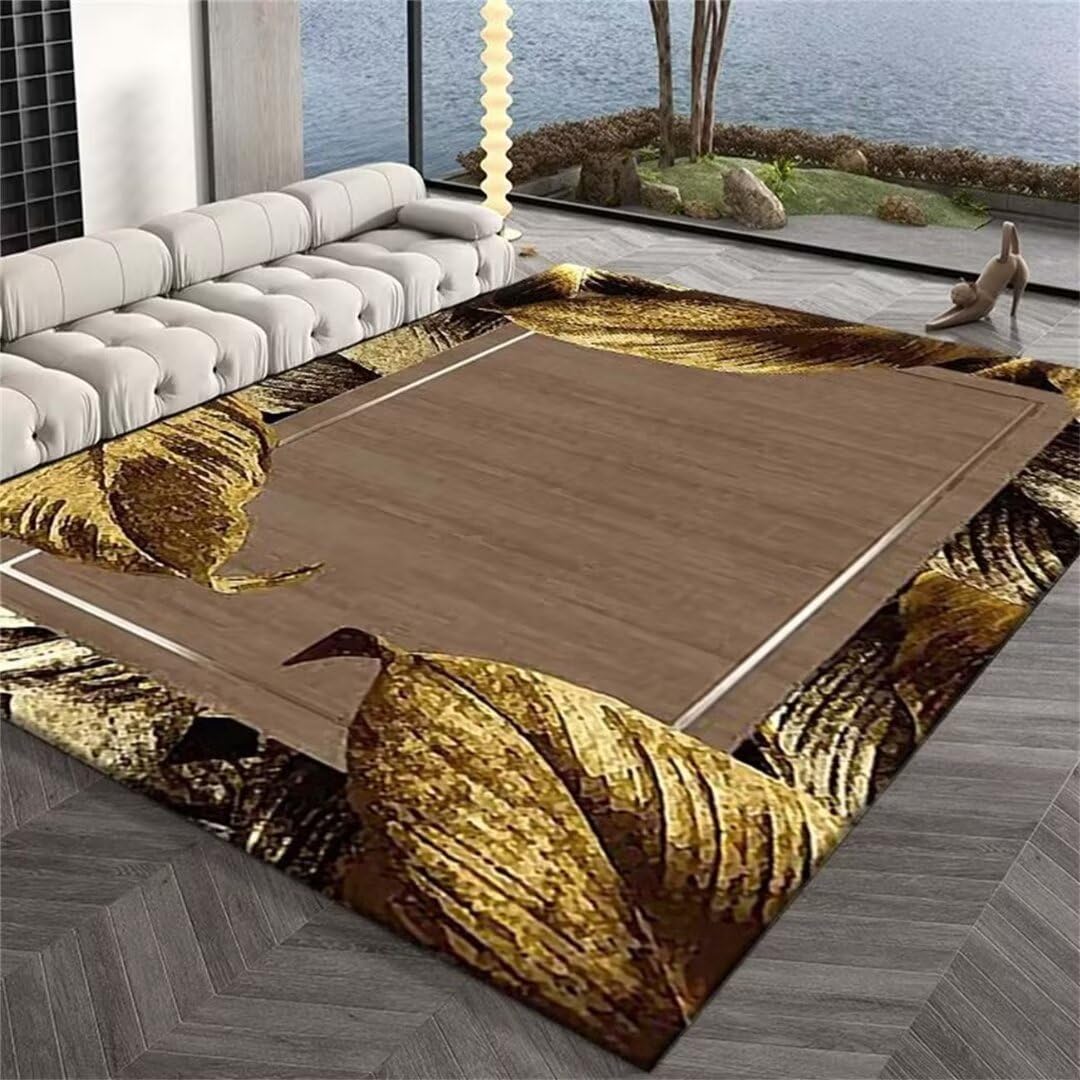 Tapis de sol camping jaune grand format 200x300 pour salon et chambre