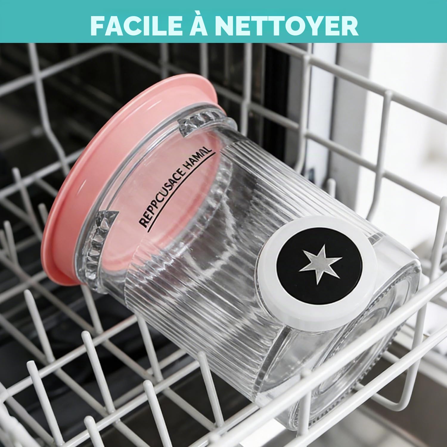 Lot de 4 récipients à pinte de rechange 480 ml pour Ninja Creami Swirl série NC700 NC701EU - Compatible avec les accessoires de sorbetière Ninja Swirl - Sans BPA et passe au lave-vaisselle