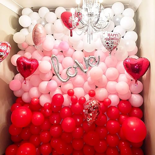 Vista 827 de PartyWoo Globos de color rosa claro, 100 globos de látex de color rosa pálido pastel de 12 pulgadas para graduación, boda, baby shower, revelación