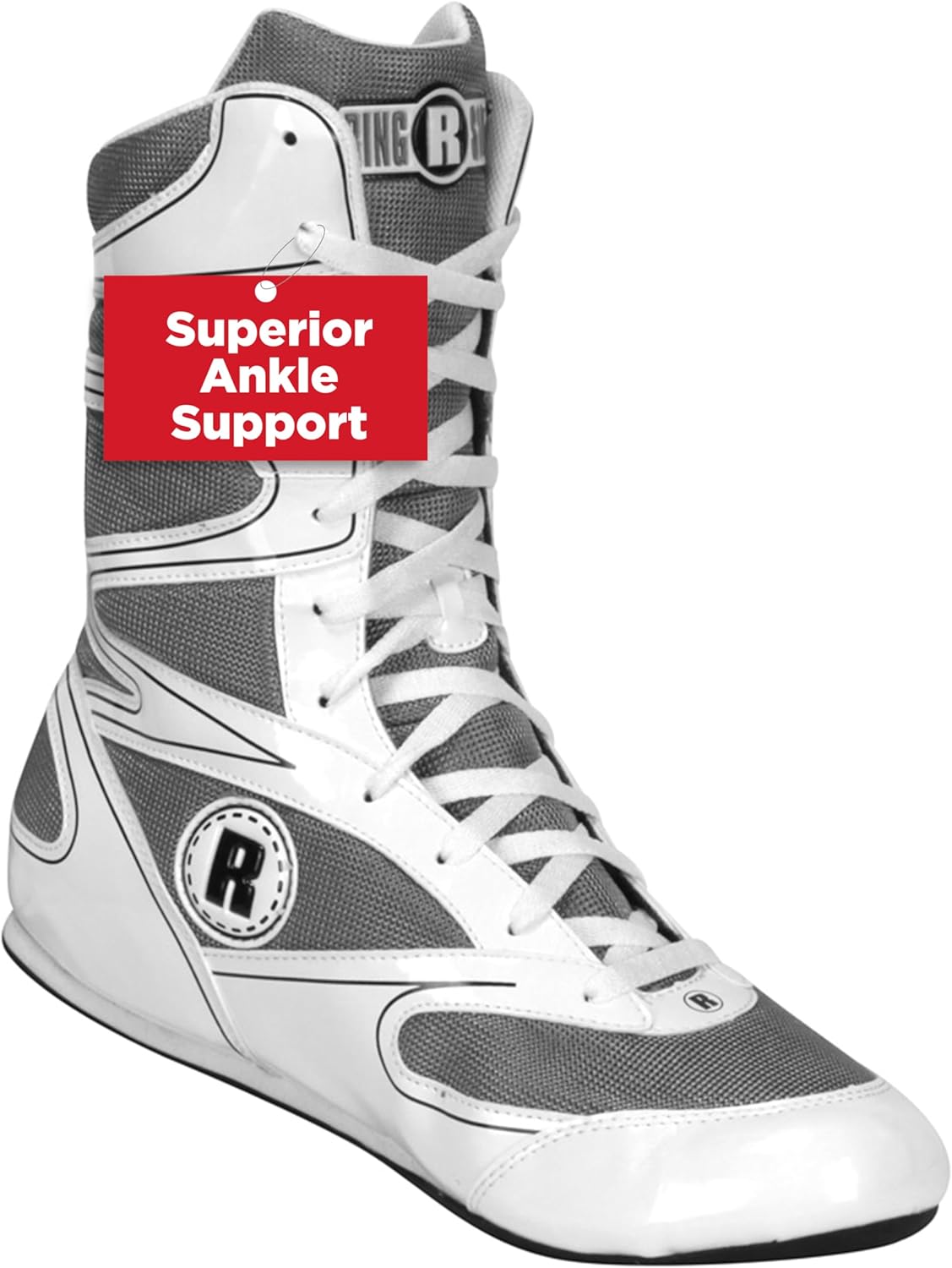 Ringside Diablo Boxing Shoes, Synthetic Leather Shoes for Men and Women, Lightweight, Low-Top Ankle Shoes for Boxing, Wrestling, Workout, Training, and Competition, Available in Different Sizes (2-13)