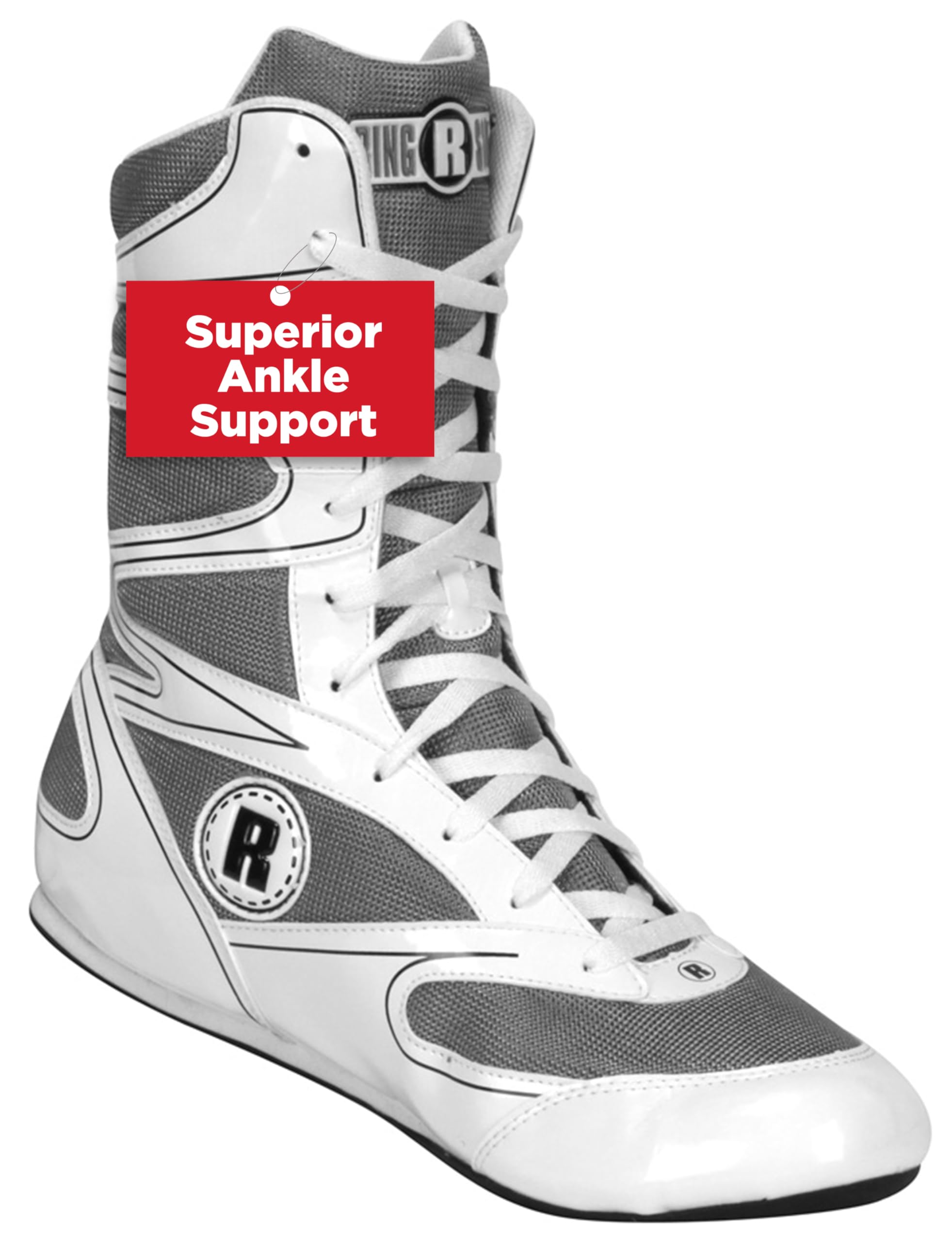 Ringside Diablo Boxing Shoes, Synthetic Leather Shoes for Men and Women, Lightweight, Low-Top Ankle Shoes for Boxing, Wrestling, Workout, Training, and Competition, Available in Different Sizes (2-13)