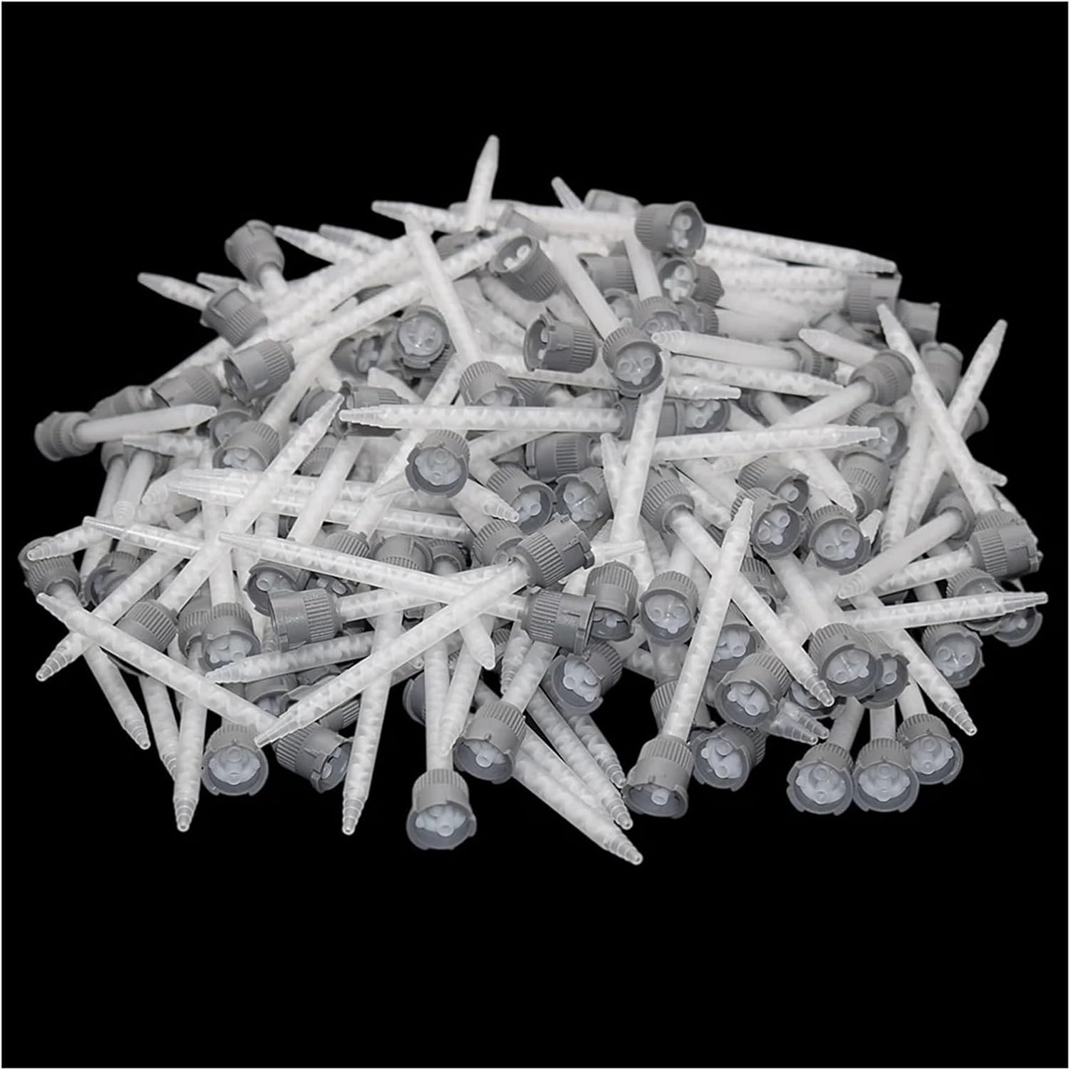 3500pcs Mixing Nozzle 111mm Static Mixer Tube 1:1 AB Glue Epoxy Adhesive Mixing Nozzles Tube Set for 50ml 1:1 Adhesives AB Glues