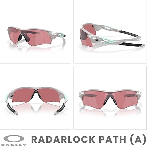 Miniatura 3 de OAKLEY Radar Lock Path Asian Fit OO9206 Gafas de Sol Rectangulares de Puente Bajo para Hombres+Paquete con Kit de Correa de Accesorios, Bolsa de