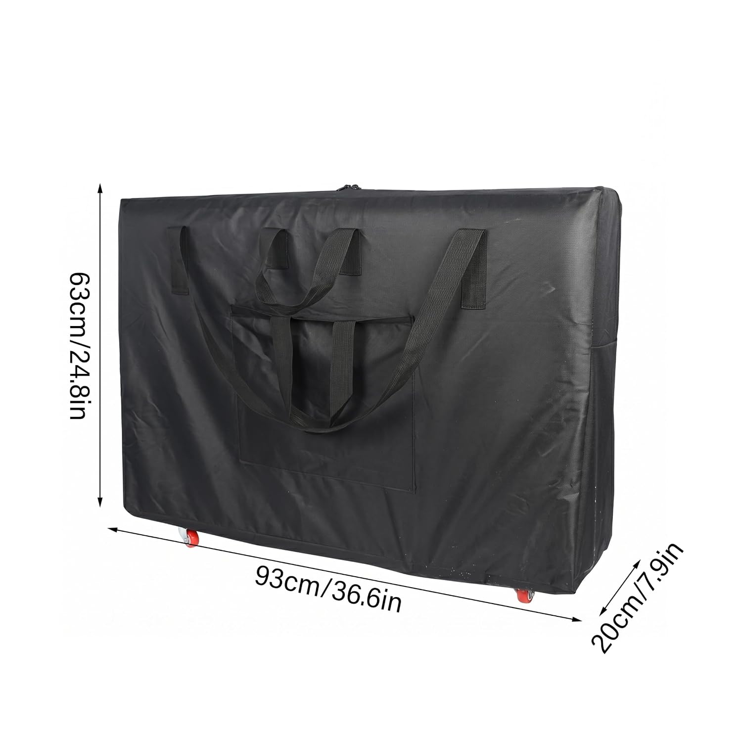 Massage Table Bag, Portable Massage Table Carrying Case with Wheels Wterproof Zipped Bag for Travel & Home, With Wheels image 3