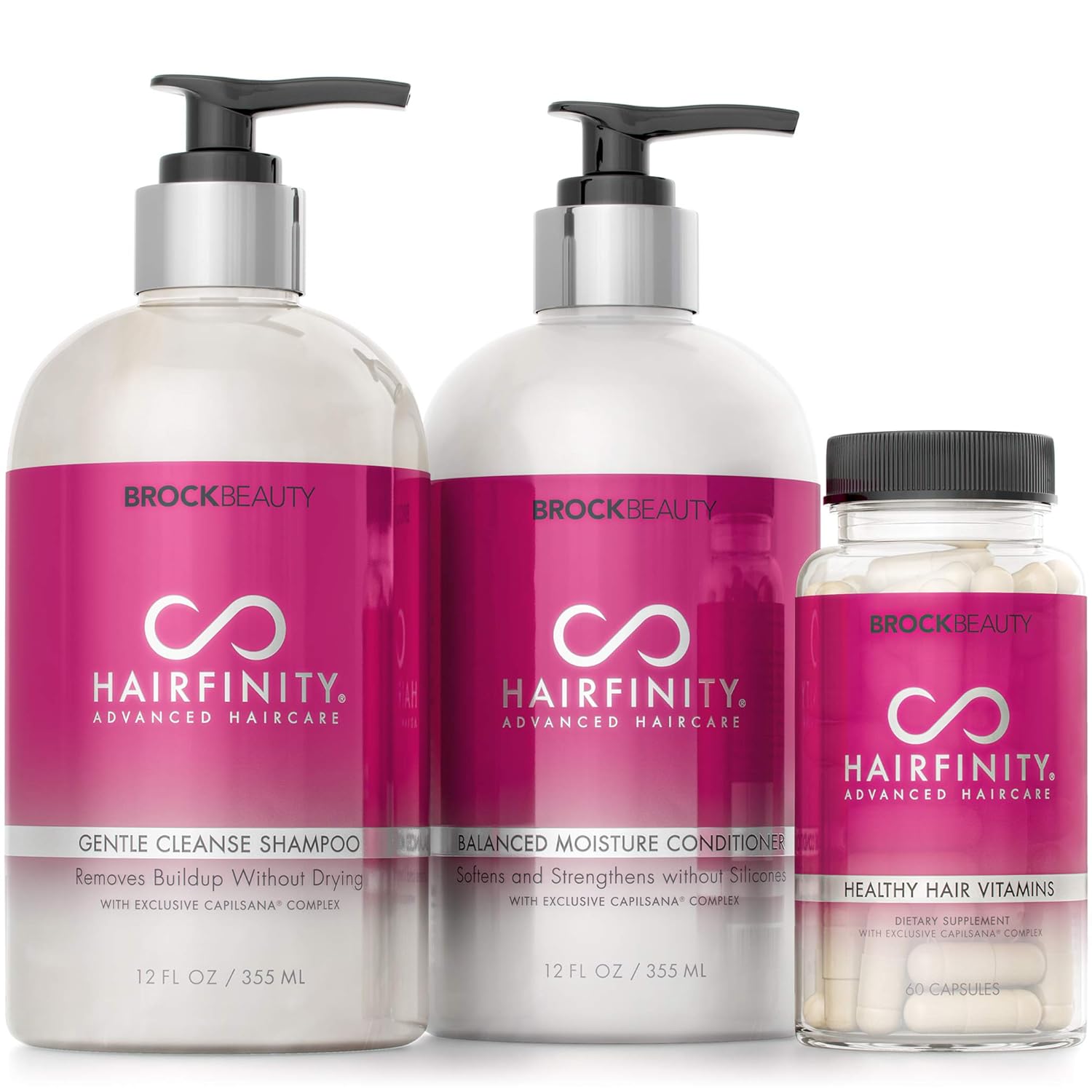 Buy Hairfinity Hair Vitamins, Shampoo, and Conditioner Biotin Growth