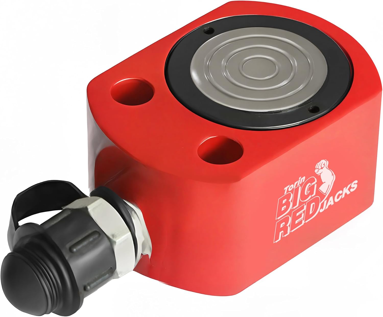 BIG RED ATRB2010R Torin Power Hydraulic Ram Cylinder Jack: Single-Acting Mini Jack, 0.39" Stroke for Shipbuilding, Bridge, Construction, Precision Machinery, Small Spaces - 10 Ton (20,000 lb) Capacity