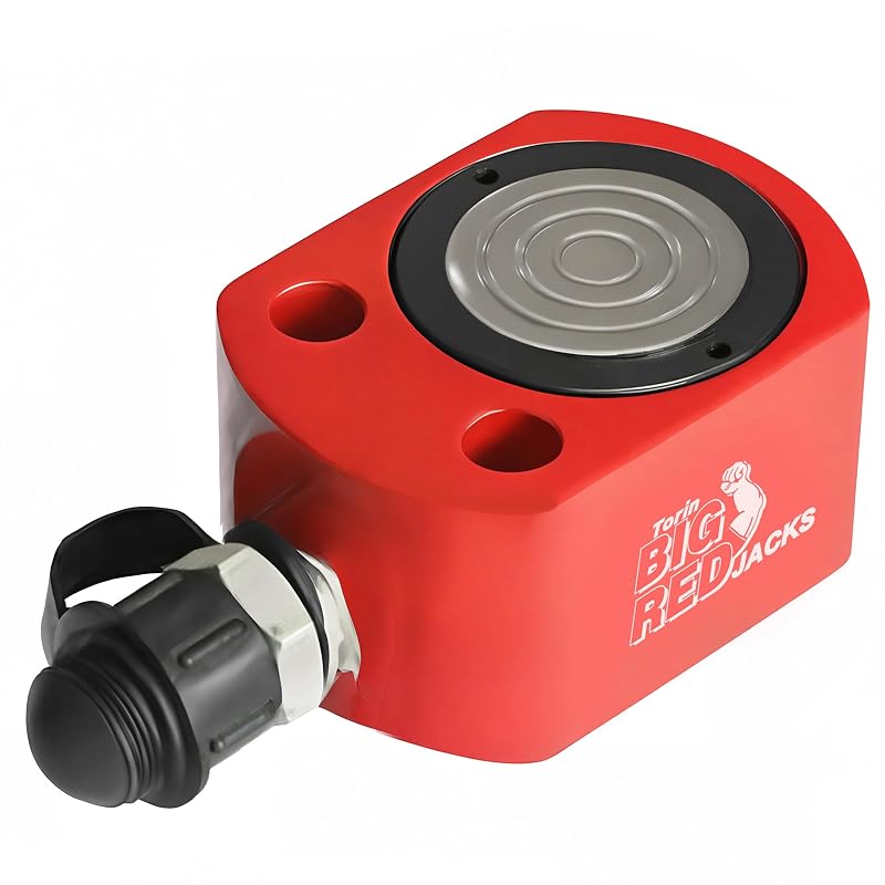 Macaco hidráulico tipo cilindro de ação simples BIG RED, capacidade de 30 toneladas, altura mínima de 6,2 cm, ATRB2030R