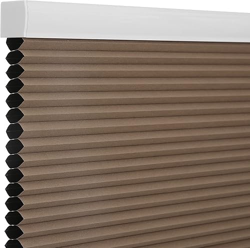 Changshade Persianas celulares opacas de tamaño personalizado, sin cables, con el diámetro de panales de 1 pulgada, para oficina, sala de estar,