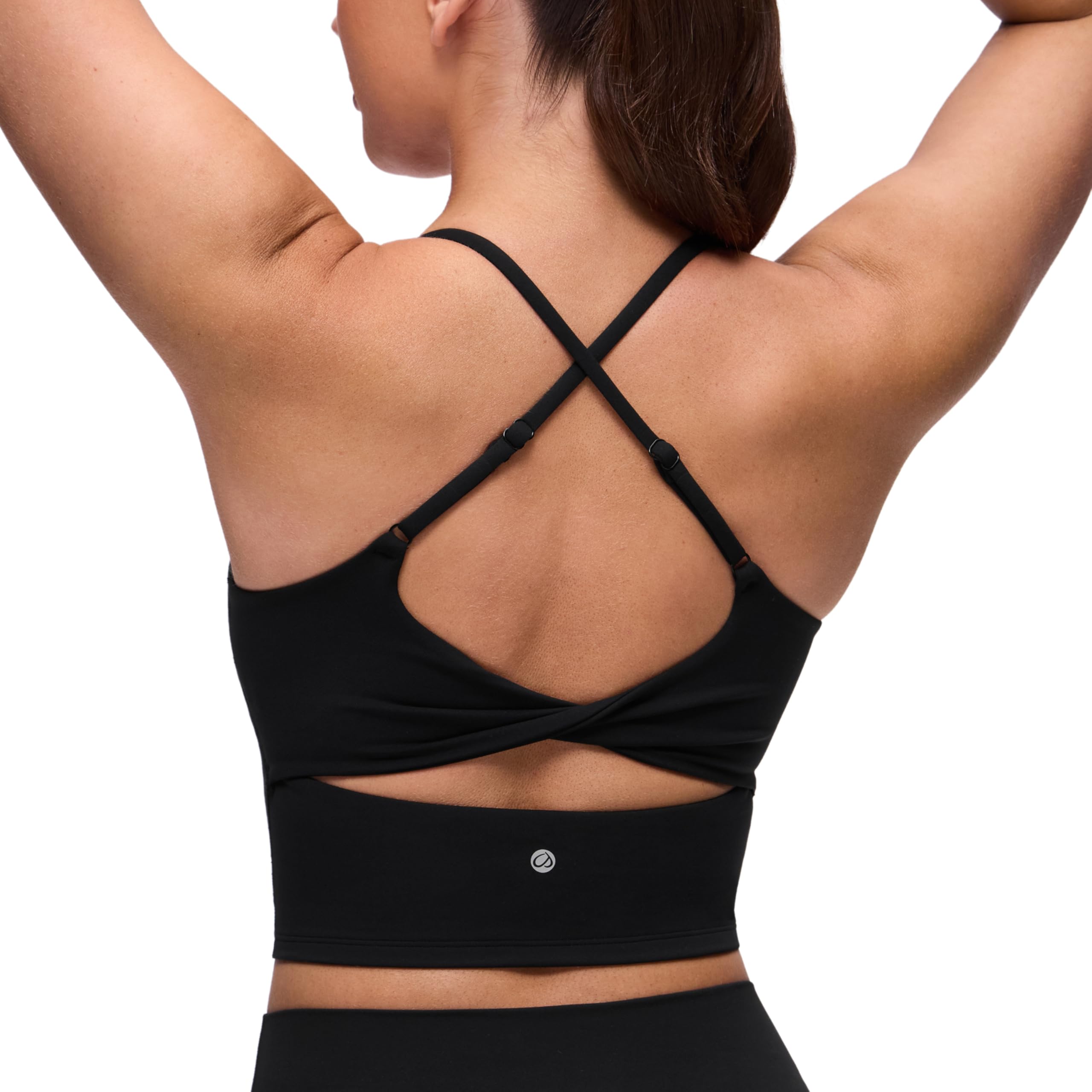 CRZ YOGA Butterluxe Twist Cross Back Crop Tank