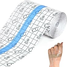 Waterproof Transparent Bandage, 15cm x 5m Adhesive Bandage Dressing Tape, Second Skin Healing Protective Clear Adhesive Bandages for Tattoo Aftercare, Recovery, Keep Wound, Fexed Plaste