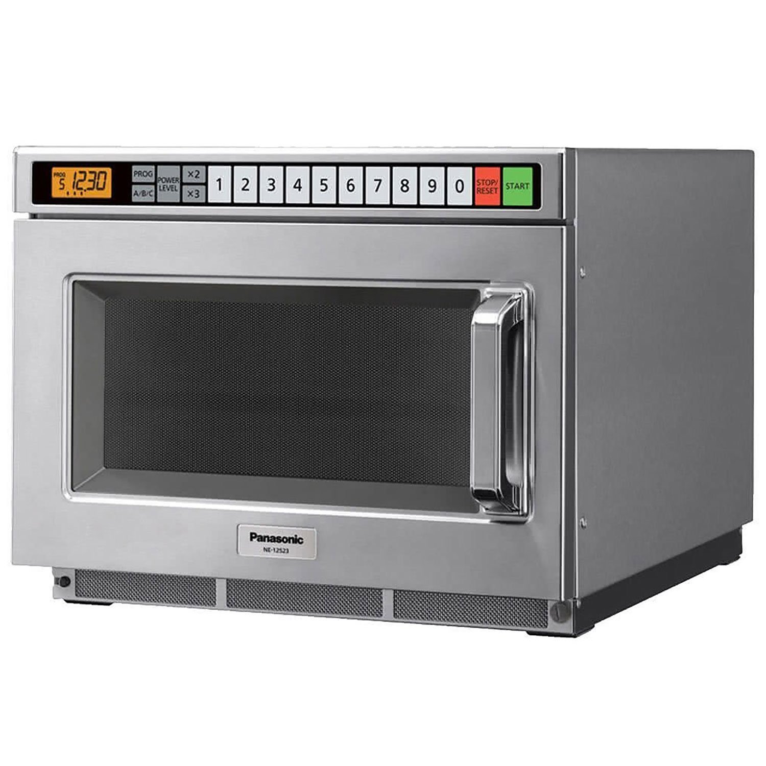 Panasonic NE-12523 1200 Watt Compact Commercial Microwave Oven with 60 Programmable Memory Pads