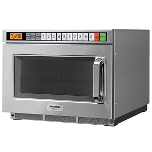 Panasonic NE-12523 1200 Watt Compact Commercial Microwave Oven with 60 Programmable Memory Pads
