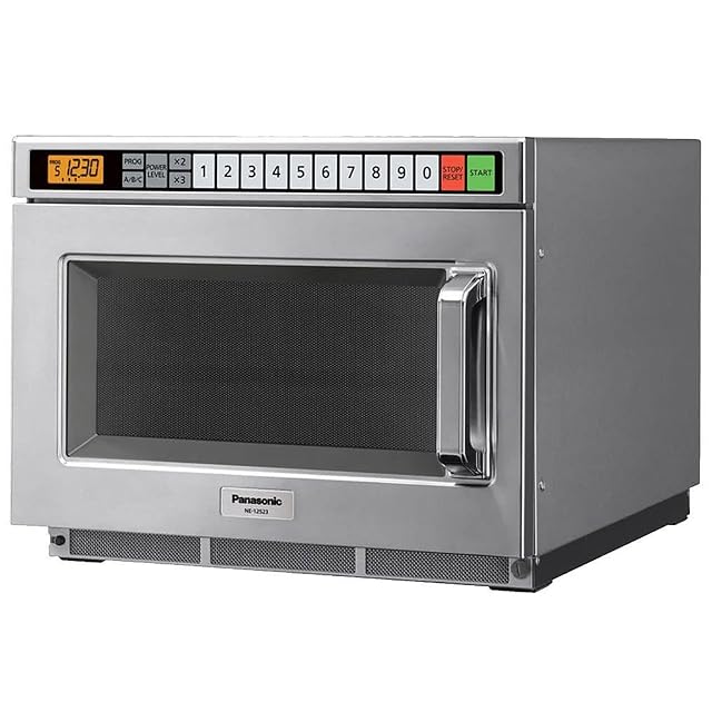 Panasonic NE-12523 1200 Watt Compact Commercial Microwave Oven with 60 Programmable Memory Pads