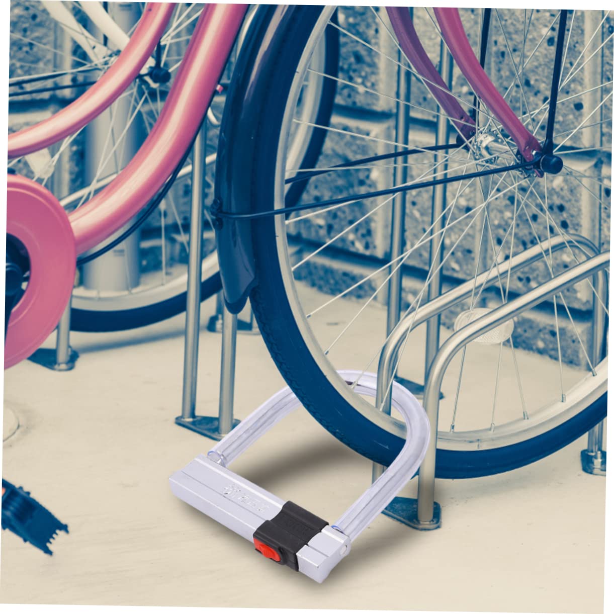 WOONEKY Antivol de Vélo de U, Cadenas Antivol en Acier Inoxydable, Haute Sécurité, Résistant et Robuste pour Cyclisme et Sécurité