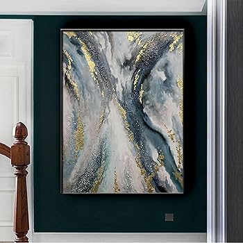 油絵　抽象画 抽象画【Distant city/遠い街】現代アート作品 | 絵画でお部屋に彩りを