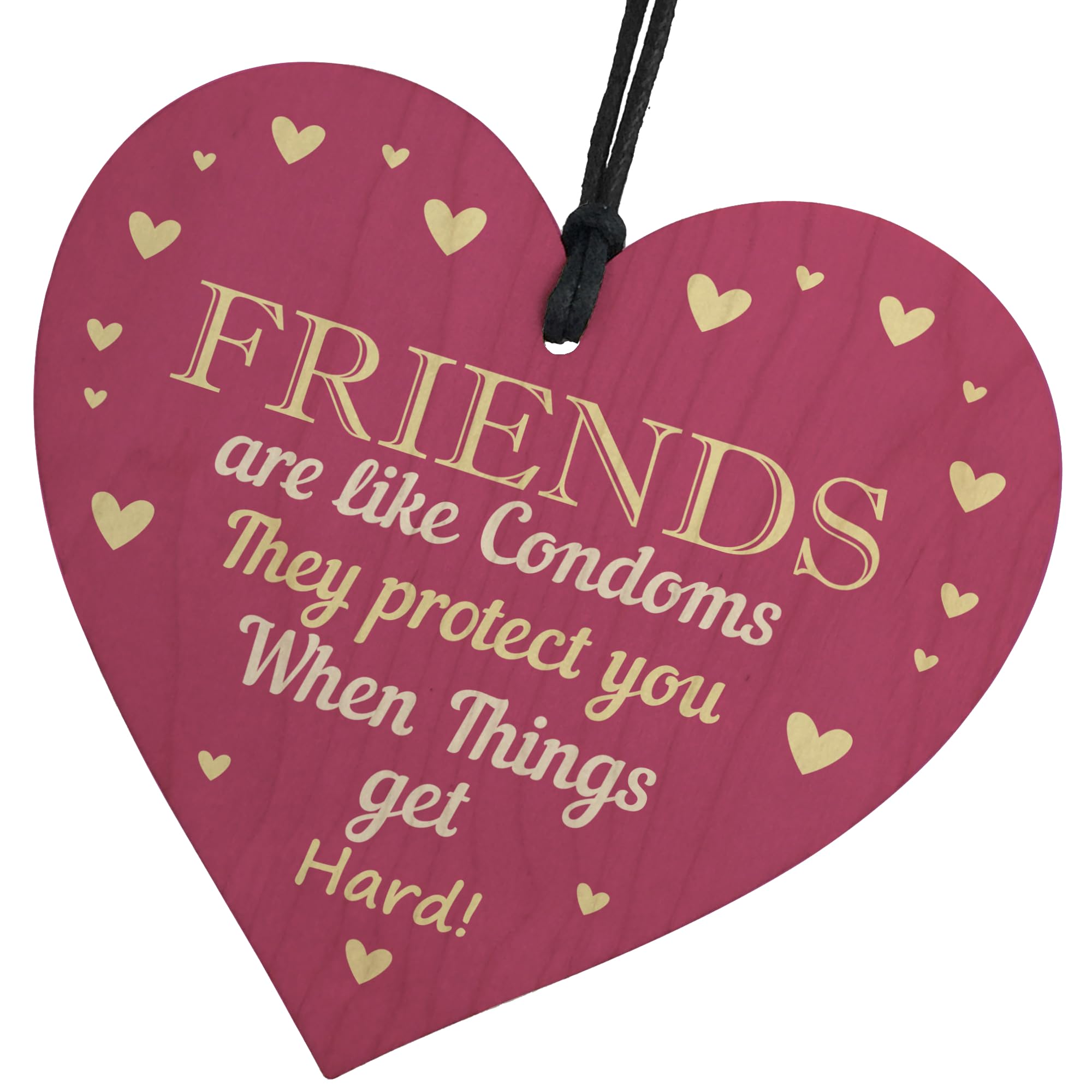 Red Ocean Funny Rude Friendship Plaque Novelty Birthday Gift For Friend Joke Gift For Her