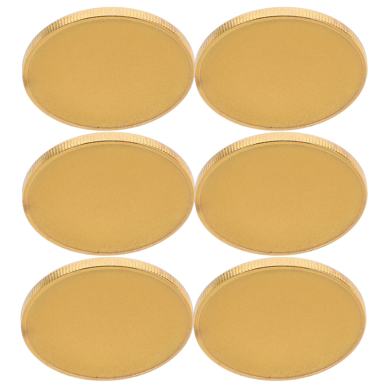 Surface gravable laser 40 mm sur ébauches métalliques ronde filetée dorées pour bricolage créatif