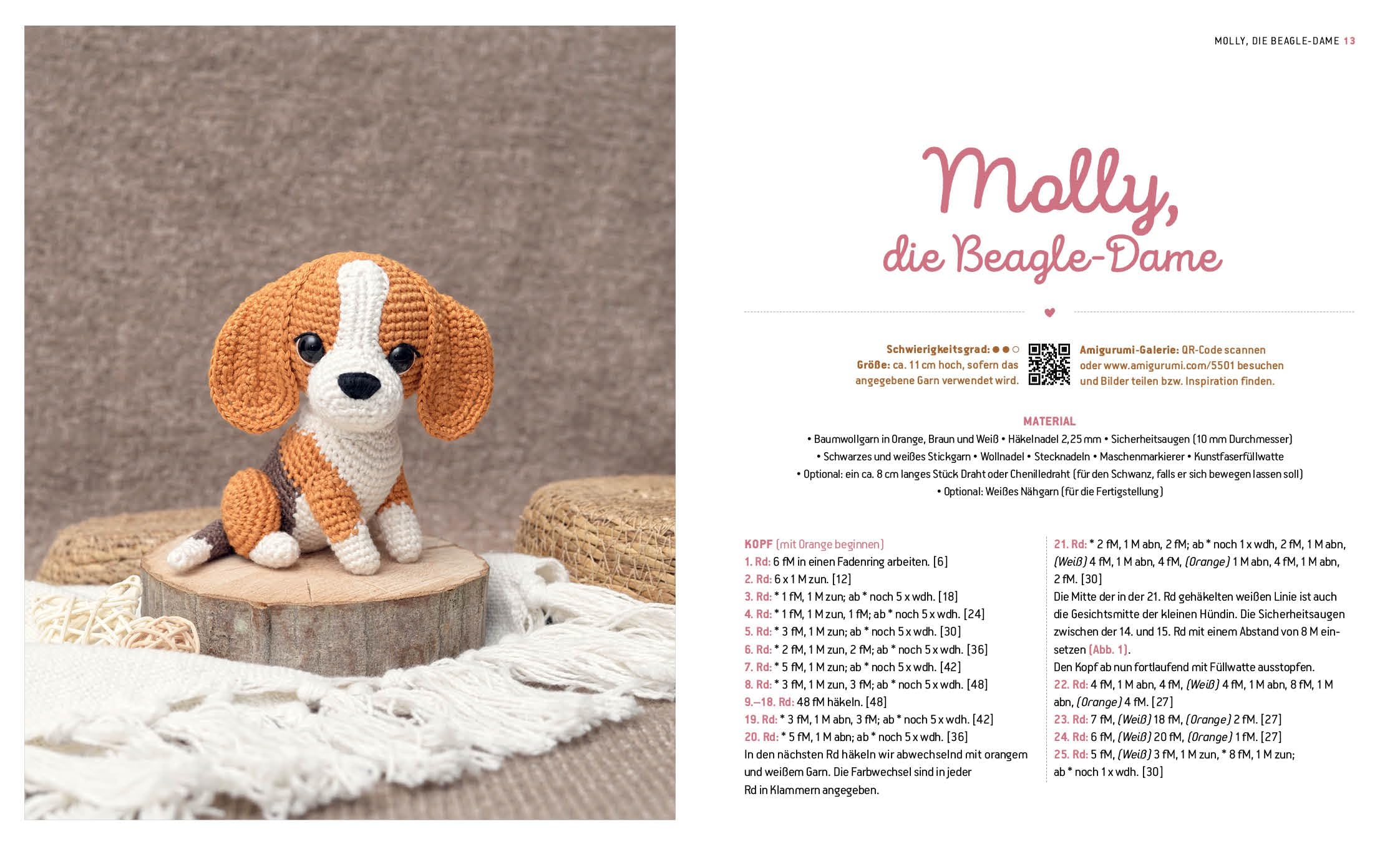 Süße Pfötchen - Hunde und Katzen als Amigurumis häkeln: 15 zuckersüße Projekte für Hundefreund*innen und Katzenliebhaber*innen - mit Video-Tutorials zu allen Häkelgrundlagen