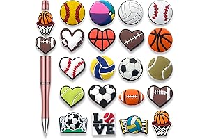 20Pcs Focals for Pens, Silicone Ball Focal Beads for DIY Jewelry