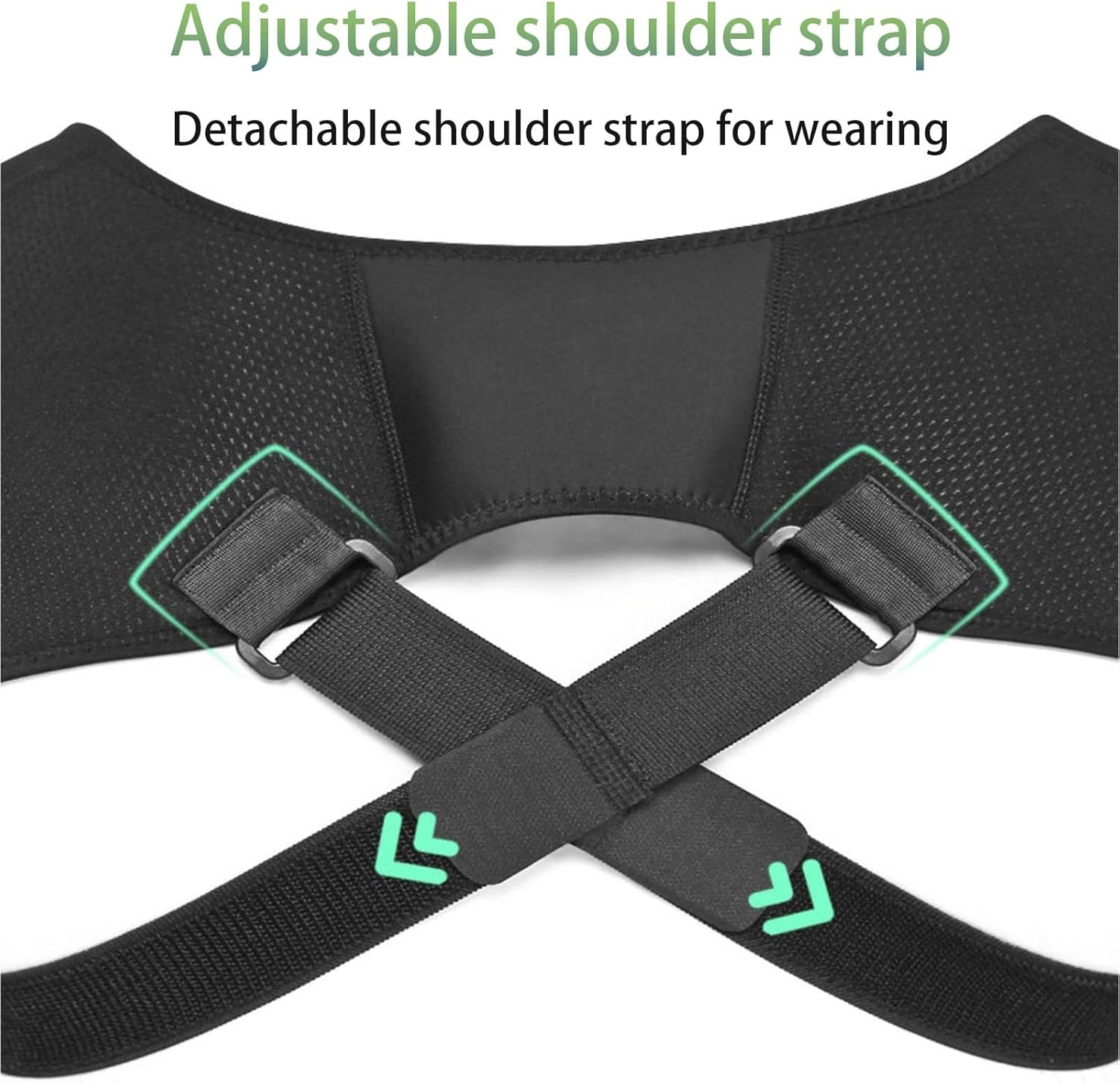 Dual Rotator Cuff Shoulder Brace Support Elastic Adjustable Relief Bidirectional Compression Dislocation Prevention(Medium)
