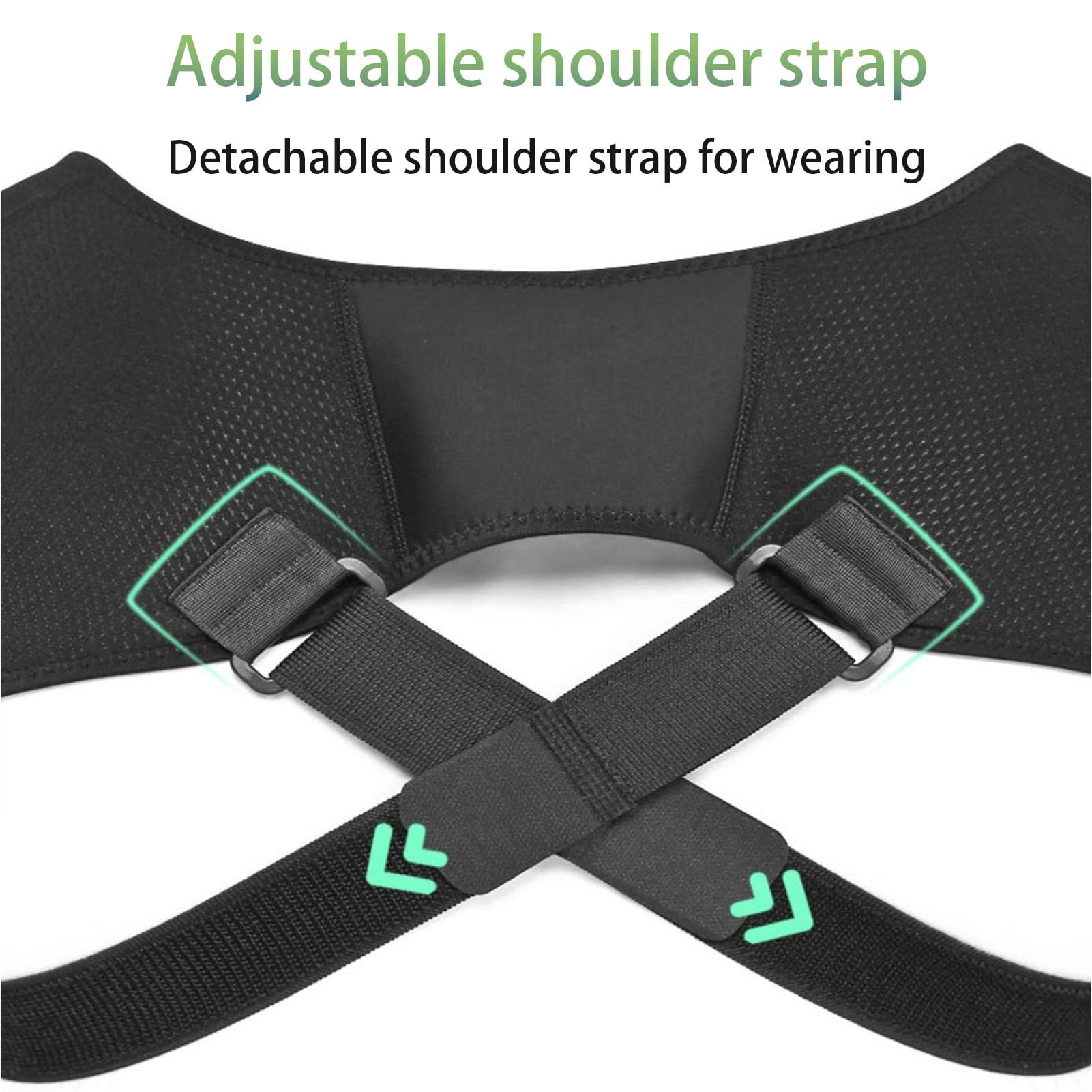 Bracciale Doppio Dei Tutore Spalla Elastico Regolabile Per Sollievo Della Supporto Per Compressione Prevenzione Delle Lussazioni Per(M)