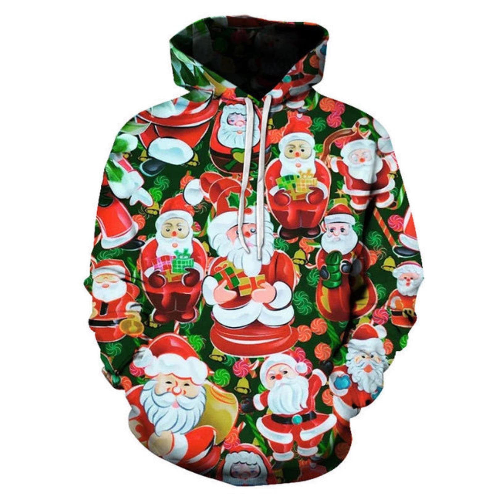 Chien Vêtements Automne Noël Imprimé Col Rond - Sweat à Capuche Hoodies 2XL