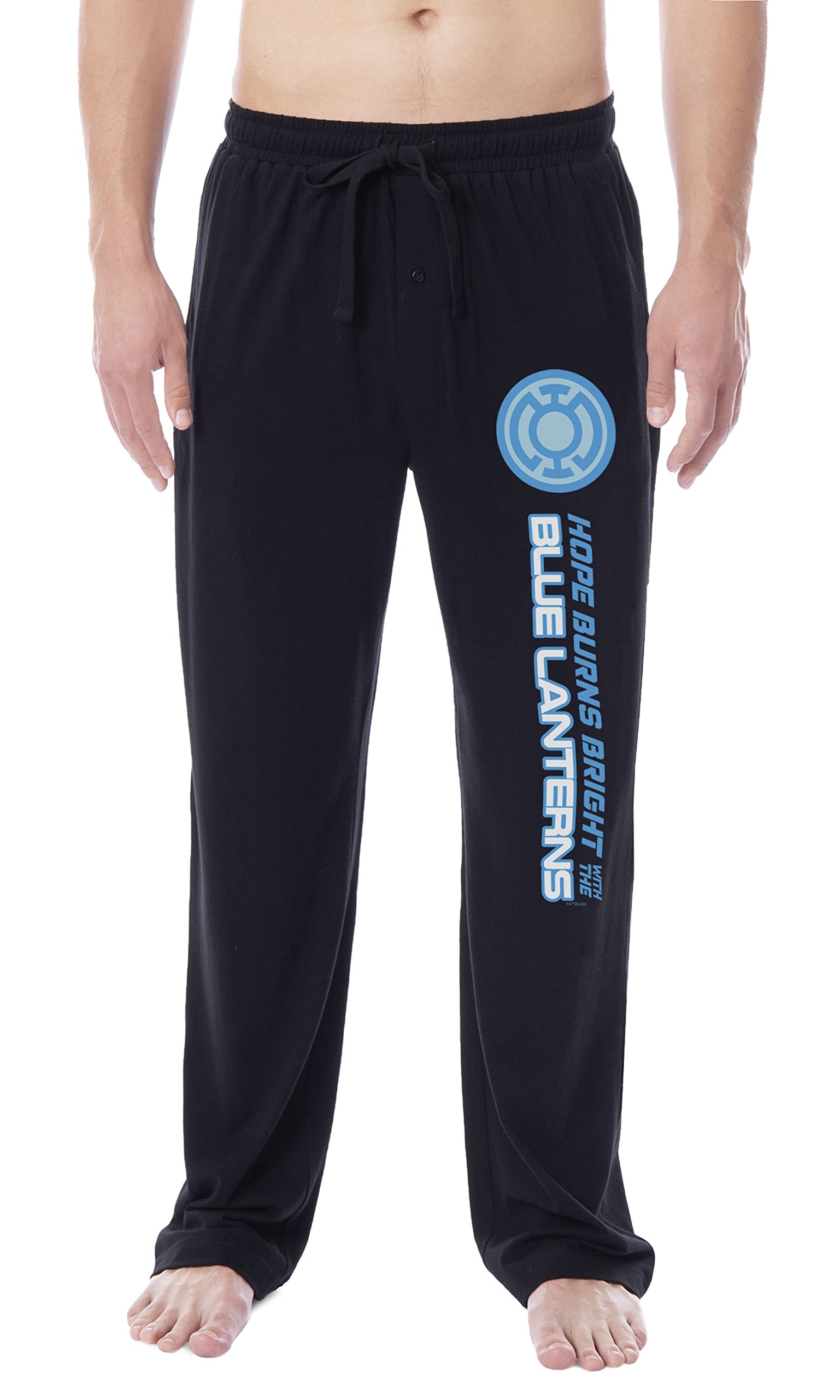 DC Comics Mens' Green Lantern Brightest Day Blackest Night Logo Sleep Pajama Pants - All Corps