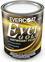 Evercoat EverGold Lightweight Body Filler - Easy Sanding Premium Putty for Auto Body Repair, 128 Fl Oz
