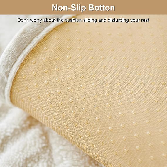 Non Slip Sofa Arm Protector Cover(90x90cm, White, 1PC)