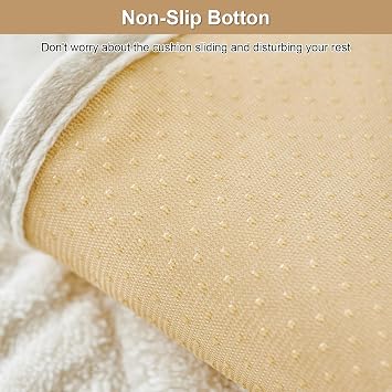 Non Slip Sofa Arm Protector Cover(90x90cm, White, 1PC)