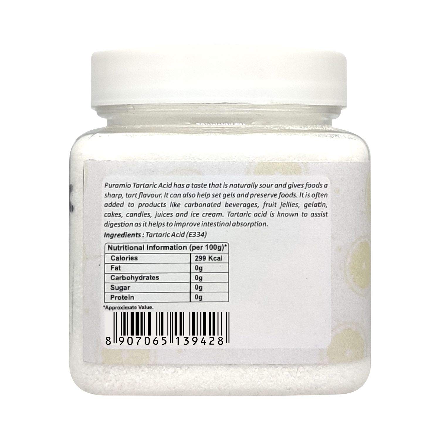 PURAMIO Tartaric Acid, (200g) - Image 3 thumbnail