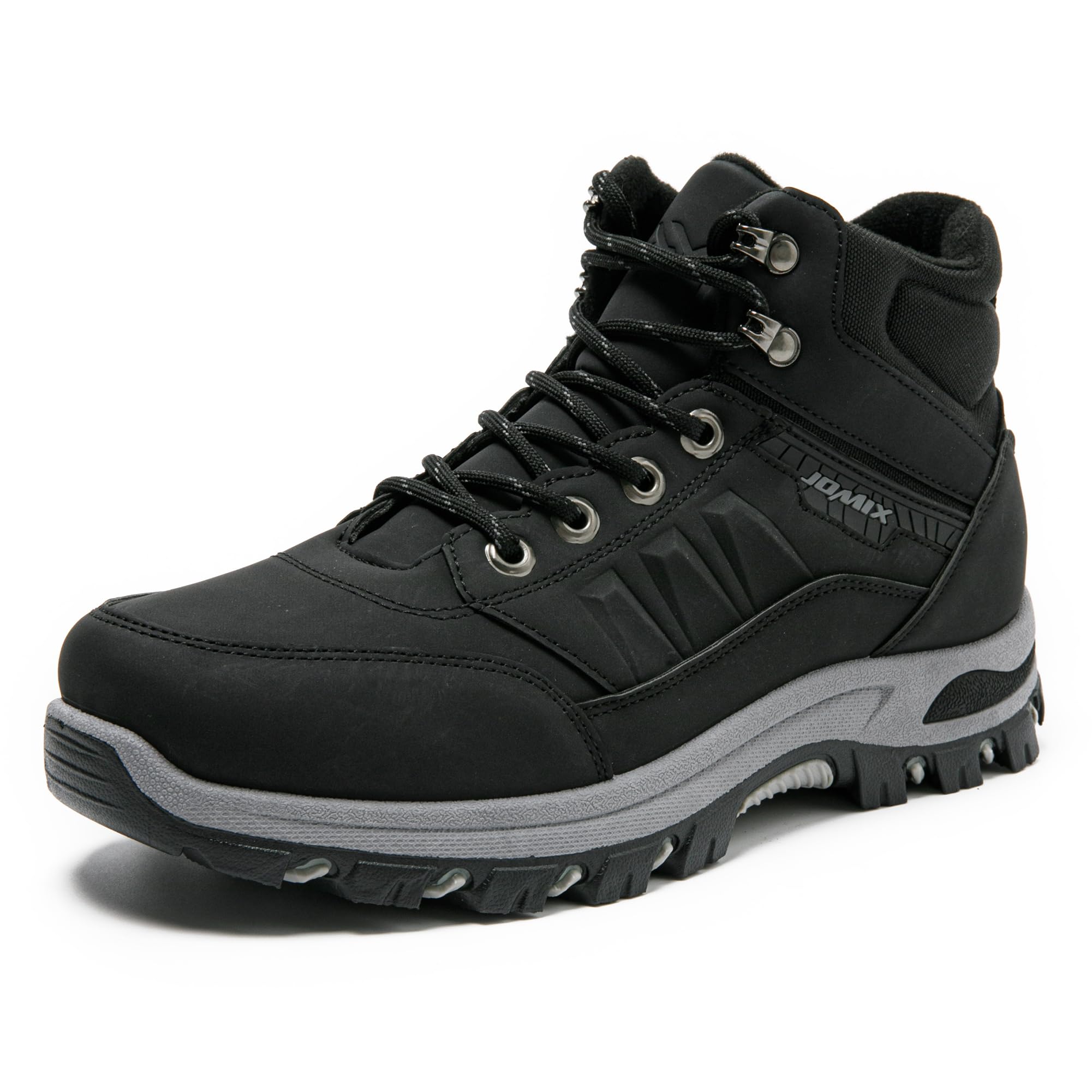 JOMIX Scarpe Trekking Uomo Invernali Antiscivolo Scarponcini da Montagna Hiking Outdoor Leggeri e Resistenti Scarpe Uomo Caviglia Alta per Escursionismo Campeggio e Casual