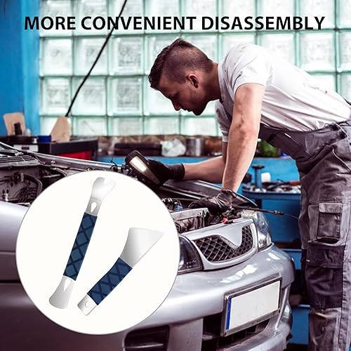 Miniatura 7 de XINDELL Herramienta de extracción de molduras automáticas, paquete de 2 herramientas profesionales para hacer palanca automotriz, barra de palanca