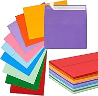 Vista 1 de HappyHapi 100 Pack 5x7 Envelopes for Invitations, Self Seal for Weddings, Invitations, Photos, Postcards, Greeting Cards, Mailing