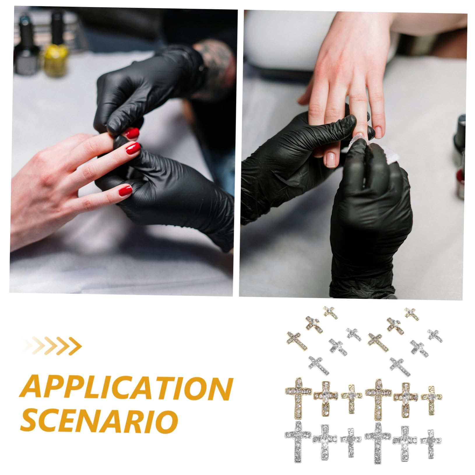 VALICLUD 3 Set Gioielli in Lega Strass Ciondoli Per Il Design Delle Unghie Decorazione Per Manicure Ciondoli Per Unghie Alla Moda Decorazioni Per Unghie Lega Di Zinco 60 Pezzi*3