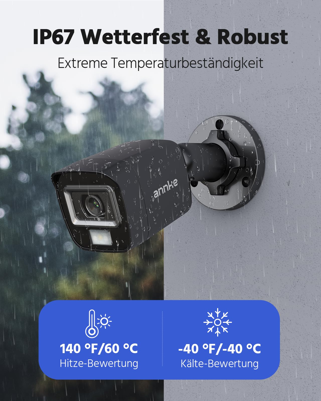 ANNKE 3K Lite 8CH DVR mit Personen- und Fahrzeugerkennung, 8X 1080p Kabelgebundenes Überwachungskamera Set Aussen mit Farb-Nachtsicht, 1TB Festplatte, E-Mail-Alarm mit Bildern, IP67 Wetterfest