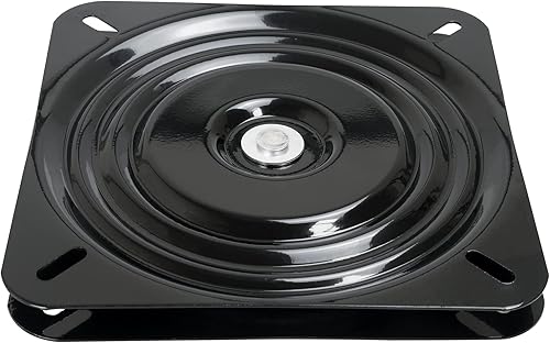 Miniatura 4 de Placa giratoria resistente para asiento de barco, 6 pulgadas, color negro