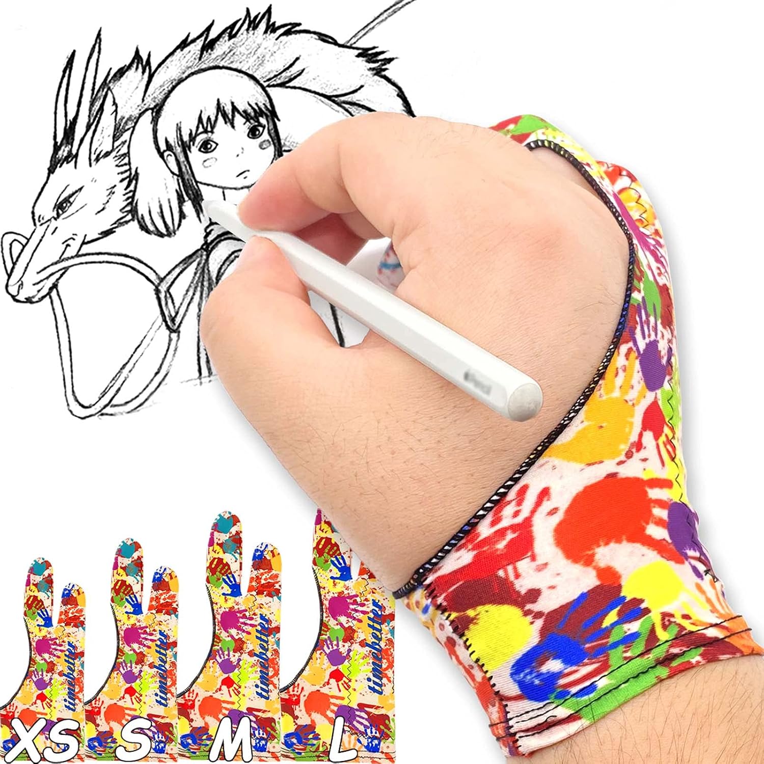 Pack XS Drawing Gloves for Tablet iPad, Palm Kuwait Ubuy