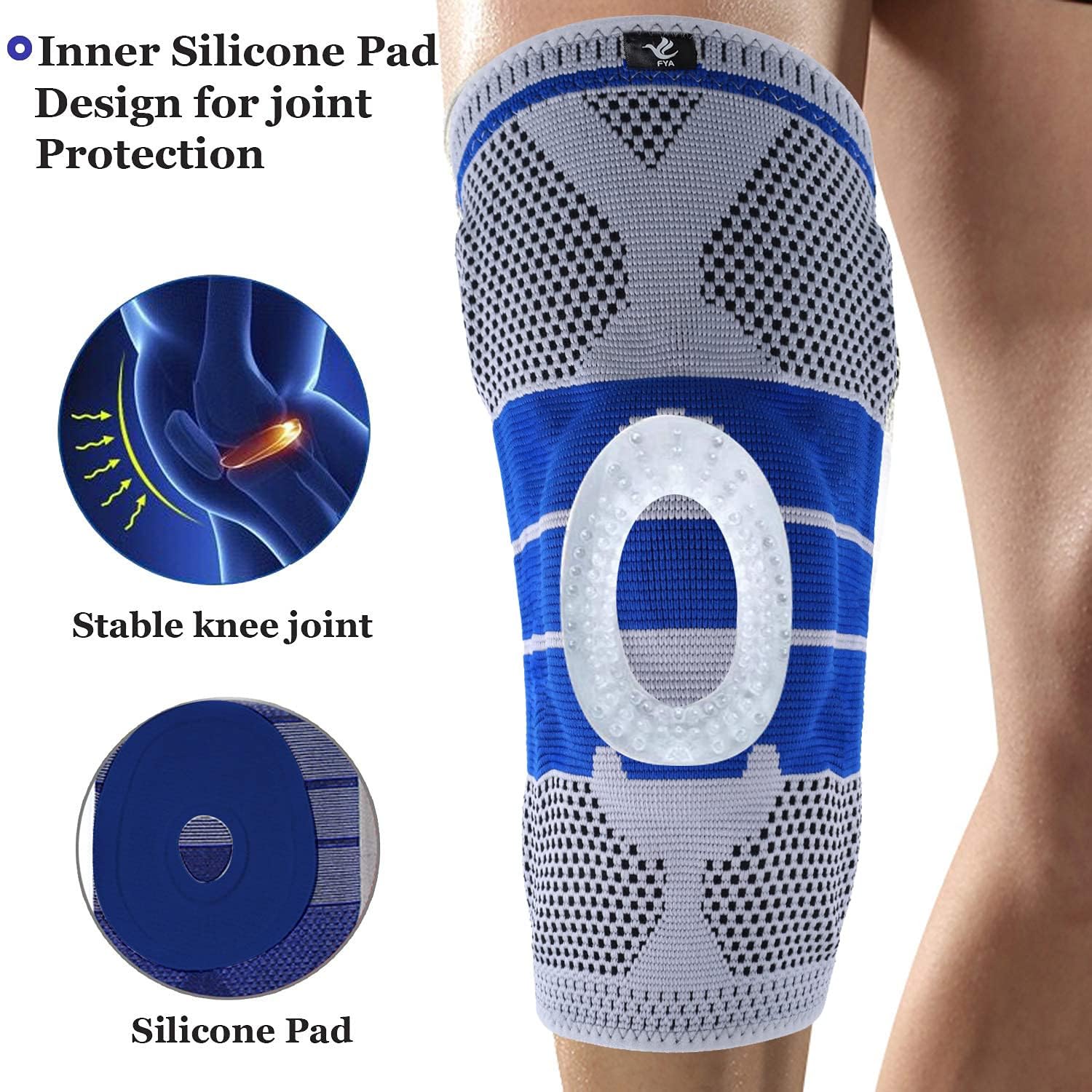 Buy MAXTREE Silicone, Metal Knee Cap Support Knee Compression