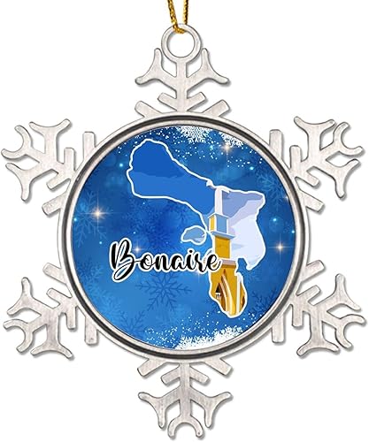Miniatura 7 de WoGuangis Adorno de bandera Bonaire para decoración de árbol de Navidad, recuerdo de viaje, relleno de calcetín de Navidad, adorno de metal,