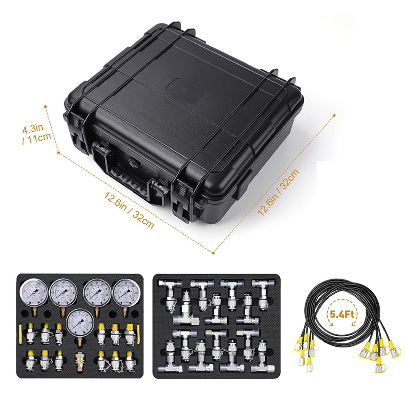 Kit Prueba Presión Hidráulica para Excavadoras, Cargadoras