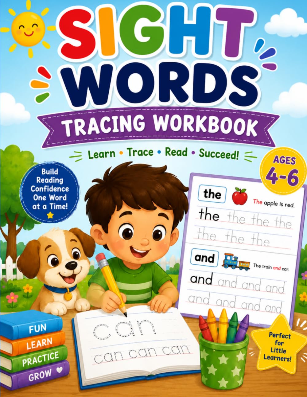 Sight Words Tracing Workbook Handwriting Practice: Spelling Word Recognition Writing For Beginners