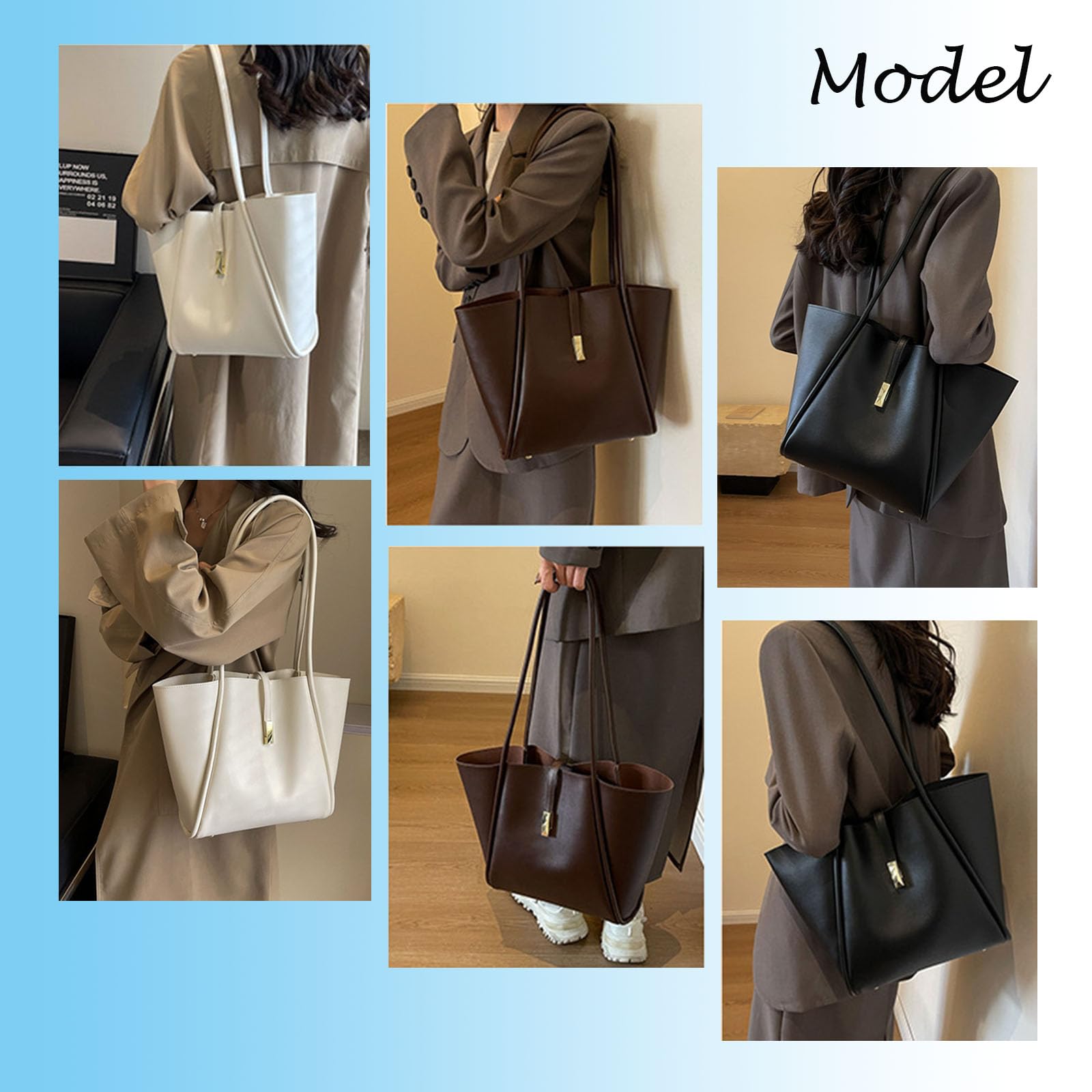 Bolsos de trabajo de moda para mujeres, bolsos de trabajo para mujeres ligeras, bolsos de computadora impermeables y otras bolsas de almacenamiento
