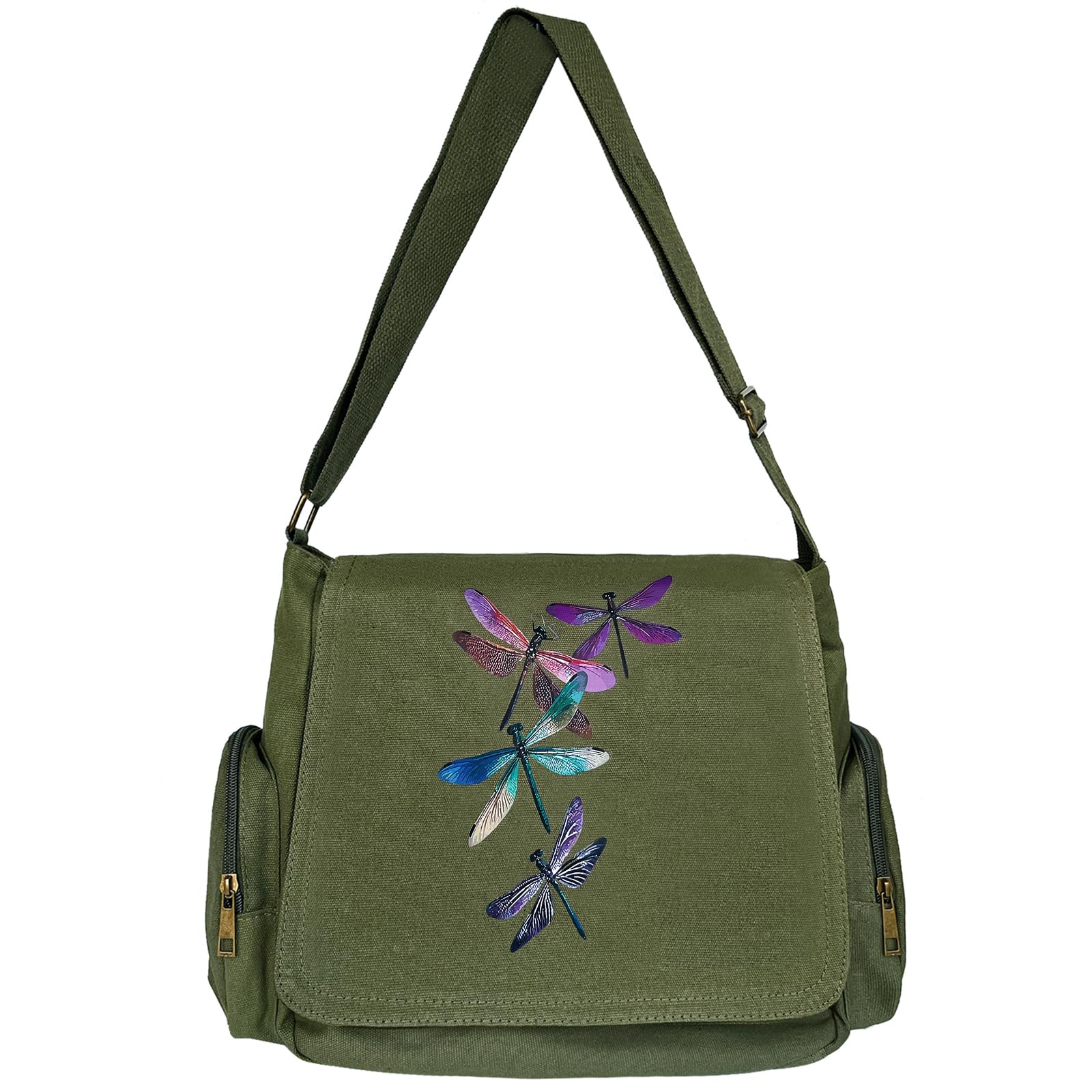 VODIU Personalized Pattern Messenger Bag Cute Canvas Crossbody Bags for Women/Men Shoulder Handbags Hobo Purses with Pockets